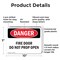 Signmission Fire Door Do Not Prop Open Danger Sign, Plastic, 10in W x 7in L, 2PK OS-2PACK-DS-P-710-L-2147 - alternate 6
